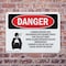 Signmission Carbon Dioxide Gas Discharge Danger Sign, Plastic, 14in W x 10in L, 2PK OS-2PACK-DS-P-1014-L-2412 - alternate 7
